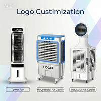 Puissant refroidisseur d'air portable 1500W grand refroidisseur industriel 22000m3/Hr avec refroidisseurs d'air industriels supérieurs à la pièce refroidie