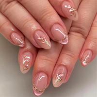 Nouvelles Faux Ongles à Presser pour Filles, 24 Pièces/Boîte, Courts Amande, Motifs Coquillages 3D, Pointes d'Ongles Artificielles en ABS pour Manucure – Vente Chaude