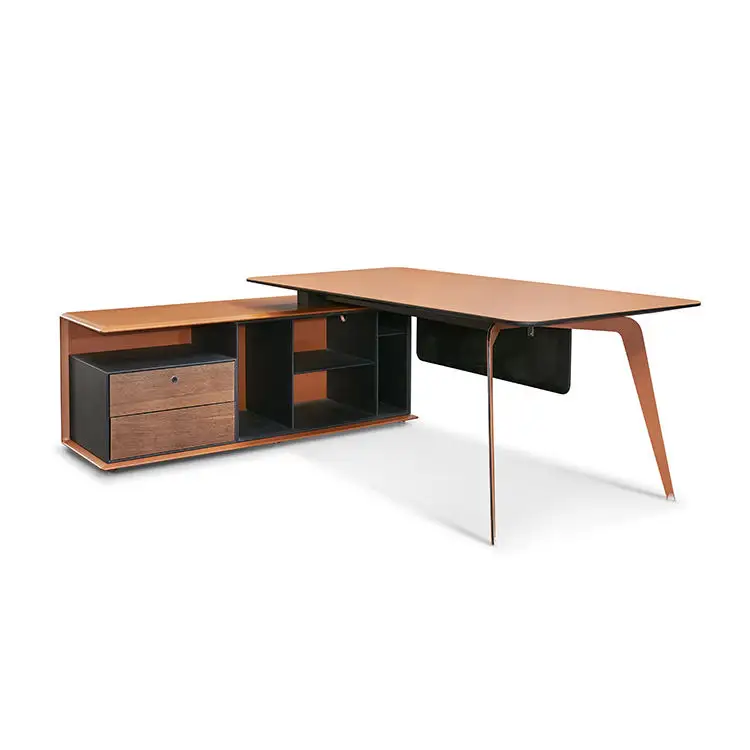 High end classic nordic office furniture "contermporary" wood boss computer table