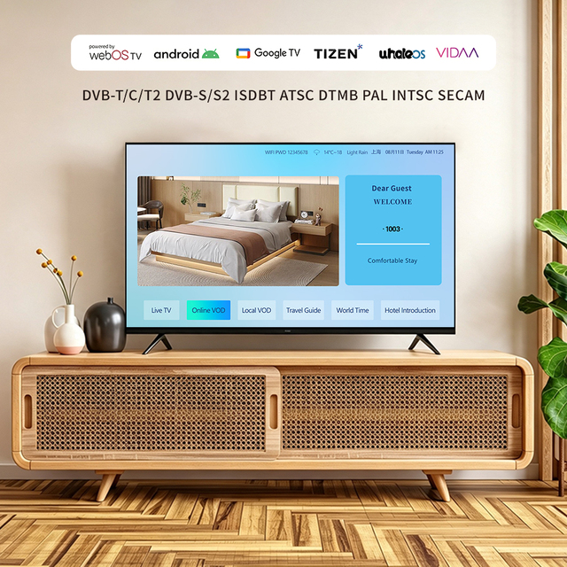 Big Screen 24 32 43 50 55 65 70 75 85 100 " TV, 8K TV, 4K UHD Full Display Smart Television Sets Android Smart LED TV Hotel TV