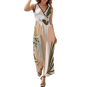 Custom image Elegant Sleeveless Maxi <b>Dress</b> with Square Collar Empire Waist Solid Pattern for Day or Club ODM Boutique <b>One</b> <b>Size</b>/XS - Product Image 4
