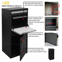 Boîte de livraison de colis intelligente JDY pour usage extérieur, super grande, en acier, montée au sol, résistante à la pluie, autoportante