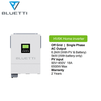Convertisseur solaire hors réseau 6,2 kW HV6K avec batterie LiFePO4 de 5,12 kWh HB500, solution énergétique complète pour les marchés africains