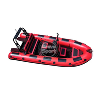 Bateau pneumatique semi-rigide (RHIB) 520 de 17 pieds en aluminium à coque rigide en V profond, haute qualité avec tube en Hypalon PVC