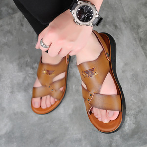 รองเท้าแตะผู้ชายแฟชั่นฤดูร้อน รองเท้าลำลอง<span class=keywords><strong>ชาย</strong></span>หาด รองเท้าสวมสบายสำหรับเดินเล่นกลางแจ้ง รองเท้าธุรกิจผู้<span class=keywords><strong>ชาย</strong></span> รองเท้าสไลด์ ดรอปชิปปิ้ง - Product Image 2