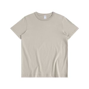 T-shirt girocollo da <span class=keywords><strong>uomo</strong></span> in <span class=keywords><strong>cotone</strong></span> 100% pesante, lavorazione a maglia solida, spazzolato, stile retrò americano, manica corta, 250g - Product Image 6