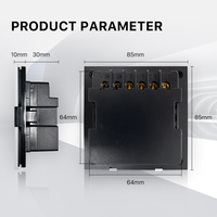 Interrupteur intelligent 4 voies avec écran, interrupteur tactile Tuya, interrupteur intelligent Zigbee, produits pour la maison intelligente, variateur de lumière intelligent, maison intelligente