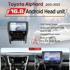 หน้าจอ 16.8 นิ้ว สำหรับ Alphard Vellfire 40 Series ปี 2015-2023 เครื่องเสียงติดรถยนต์พร้อมระบบนำทาง GPS Android 13 เครื่องเล่นมัลติมีเดีย 4G CarPlay - Product Image 2