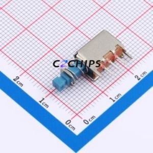 XKBS12E05-W <b>Push</b> <b>Button</b> <b>Switch</b> Through hole Component (THT) <b>Switch</b> No Lock Square <b>Button</b> Through Hole 100mA - Product Image 1