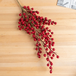 MW61204 Décoration <span class=keywords><strong>de</strong></span> la maison Noël <span class=keywords><strong>Houx</strong></span> Fruits rouges Simulation <span class=keywords><strong>de</strong></span> mariage Fleurs Vente en gros - Product Image 5