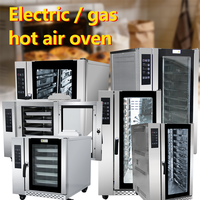Four à pâtisserie professionnel HELAXEN, gaz/électricité, acier inoxydable - Haute productivité, 220V, pour boulangerie, utilisation pour le pain à base de farine