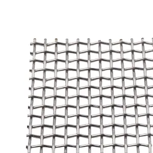 Customized shaker crimped wire mesh stainless steel crimped woven mesh for mining industry mesh