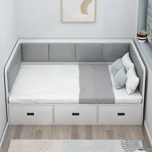 쿠션 조각 더블 MDF 현대 간단한 나무 상자 디자인 하이 퀄리티 어린이 침대 서랍 보관
