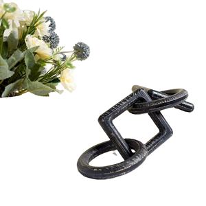 โซ่ไม้แฮนด์เมด4ลิงค์สไตล์โบฮีเมียนชนบทพร้อมโลโก้ที่กำหนดเองสำหรับตกแต่งบ้าน - Product Image 1