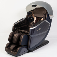 Fauteuil de massage électrique pliable de luxe pour le corps entier, avec fonction zéro gravité, musique 3D 4D 5D 10D, massage Shiatsu, forme S+L