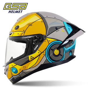 <span class=keywords><strong>GSB</strong></span> 361GT Casque intégral de moto certifié DOT ECE Fashionable Balance Flow Big Tail Design ABS Plus Size for Men Women - Product Image 5