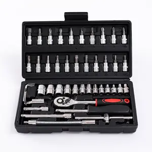 Professional Wholesale High Quality Mechanics Tools Kit 46pcs Basics kit ratchet set socket tool