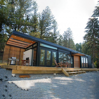 Maison modulaire flexible de 100 m² à 2 étages, maison de campagne, salle de bain, résidence préfabriquée moderne, duplex, villa de luxe prête à l'emploi