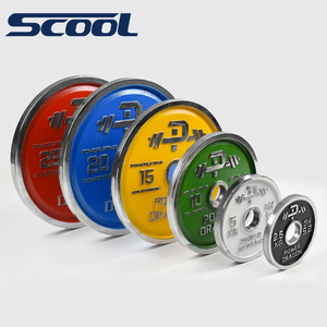 צלחות משקל מפלדת כרום כסופה של PD <span class=keywords><strong>Fitness</strong></span>, ציפוי אלקטרוליטי, להרמת משקולות, פאוורליפטינג, אימוני כוח - Product Image 4