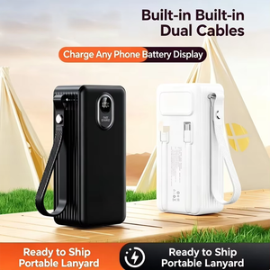 Batterie externe haute capacité 45W à charge ultra-<span class=keywords><strong>rapide</strong></span> 20000mah, lampe torche portable 30000mah, intégration Type-C et câbles pour iPhone 16 - Product Image 2