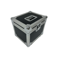 Étui de transport léger en aluminium personnalisé pour 12 microphones sans fil ou filaires avec rangement latéral pour accessoires