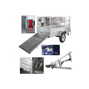 Gran oferta 8x5 remolque enjaulado Universal doble eje de transporte galvanizado rampa de camión volcado - Product Image 1