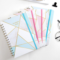 Agenda de planification quotidienne, hebdomadaire et mensuelle, inspirant, daté, personnalisé, à spirale, carnet pour étudiants pour prendre des notes