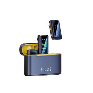 Microphone cravate SX28 avec carte TF, microphone sans fil portable léger, enregistrement, micro avec écran numérique, type C - Product Image 1