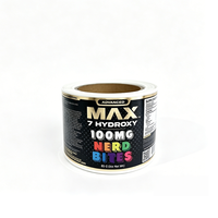 Étiquette adhésive personnalisée en vinyle imperméable avec marquage à chaud, qualité alimentaire, pour emballage de bocaux, taille personnalisable, marque Pure-easy