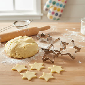 Ensemble de 3 emporte-pièces en métal personnalisés STELLA Boîte de 144 pièces Outils à biscuits en acier dans des formes et des couleurs uniques - Product Image 3