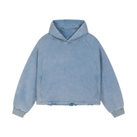 Tasca con Logo Unisex in poliestere/cotone pesante tagliata in bianco oversize Vintage lavato in bianco 340g