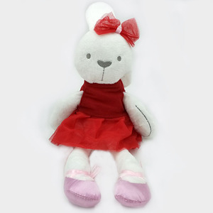 Falda cómoda de aristócrata británico, muñeca de conejo, rosa, rojo, azul, bebé durmiente, conejito de peluche, juguete suave para acompañar el sueño de los niños - Product Image 4