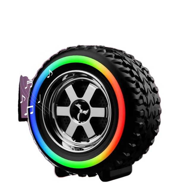2025 Hot-Selling Mini Portable Party Speaker High Quality Cool Sound Equipment Wireless Car Wheel New Technology Sound Box