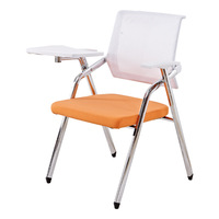 Chaise de formation de bureau chaise de formation pliable en gros chaise de formation noire moderne avec bloc-notes