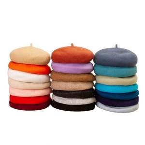 Béret en laine 100% pour femme et homme, broderie personnalisée de haute qualité, vente en gros - Product Image 6