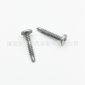 Vis autotaraudeuse à tête ronde galvanisée Shuangxuan Phillips Dovetail 4.6*29 pour tôles et plaques d'acier - Product Image 5