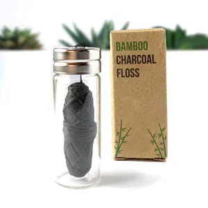 Biodegradable BPA Free Floss Eco Friendly Natural Teeth Floss Vegan Bamboo Fiber Dental Floss