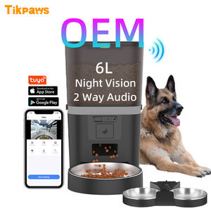 Alimentador automático <span class=keywords><strong>para</strong></span> perros OEM de 6L con cámara con temporizador, monitoreo de video, dispensador automático de comedero <span class=keywords><strong>para</strong></span> mascotas, cuencos dobles individuales <span class=keywords><strong>para</strong></span> perros y gatos - Product Image 1