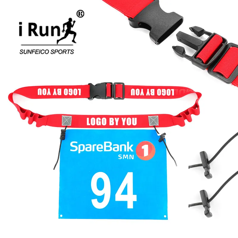 IRun iRun Track and Field Competitions attrezzatura speciale cintura da corsa per eventi logo personalizzato Running cinture da corsa Triathlon