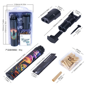 Máquina de Liar Cigarrillos de Bolsillo Mini, Venta al por Mayor, 4 Piezas, Forma de <span class=keywords><strong>Cono</strong></span>, Rodillo de Tabaco Manual - Product Image 2