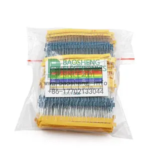 2600 Stks/partij 130 Waarden 1/4W 0.25W 1% Metal Film Assortiment Pack Weerstanden Kits Set Veel Weerstanden assortiment Kits