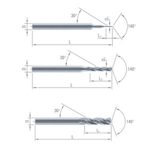 Оригинальные швейцарские DIXI Высококачественные сверла с 3 флейтой высокоточные режущие инструменты CNC твердосплавные сверла - Product Image 1