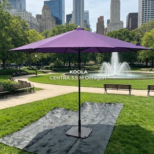 11.5 ft Steel Patio <b>Umbrella</b> Commercial Outdoor Center Pole Waterproof Parasol Heavy Duty Terrace Shade - Product Image 1