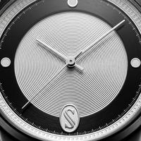 Montre mécanique automatique de luxe pour homme SN8026, boîtier en acier inoxydable 316L, bracelet en cuir, verre saphir, résistance à l'eau 30m