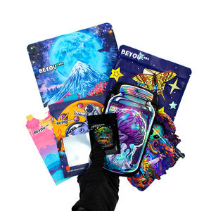 Bolsas de Plástico para Alimentos con Cierre Hermético Personalizadas, Impresas, de 3.5g, 7g, 14g, 28g, con Base, a Prueba de Olores, Bolsas de Mylar - Product Image 6