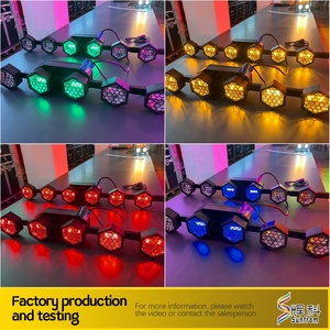 Luz de Escenario Vertical de Pie con LED RGBA de 6x50W, Efecto Vintage Honeycomb IP53, DMX512 para DJ, <span class=keywords><strong>Discoteca</strong></span>, Club, Bar - Product Image 4