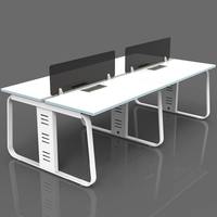 Meubles de bureau commerciaux modulaires modernes et simples en panneaux de mélamine, bureau d'ordinateur pour directeur, PDG, personnel, superviseur, panneau en bois MM, garantie 3 ans