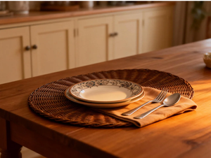 Alas Meja Makan Mewah Anti Selip Gaya Amerika Berlapis Emas untuk Pesta Pernikahan - Product Image 3