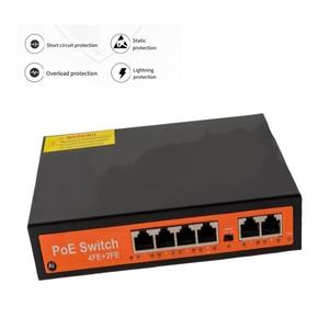 带千兆电源的标准新型台式机4 + 2端口POE交换机 - Product Image 3