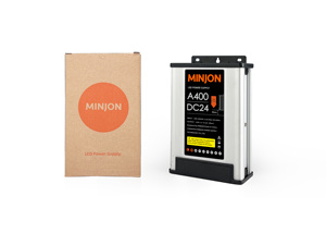 Fuente de Alimentación LED MINJON para Exteriores, Resistente a la Lluvia, Salida Única, 400W, AC a DC 24V, para Letras Luminosas LED, Señalización Publicitaria, con Certificación CE - Product Image 5
